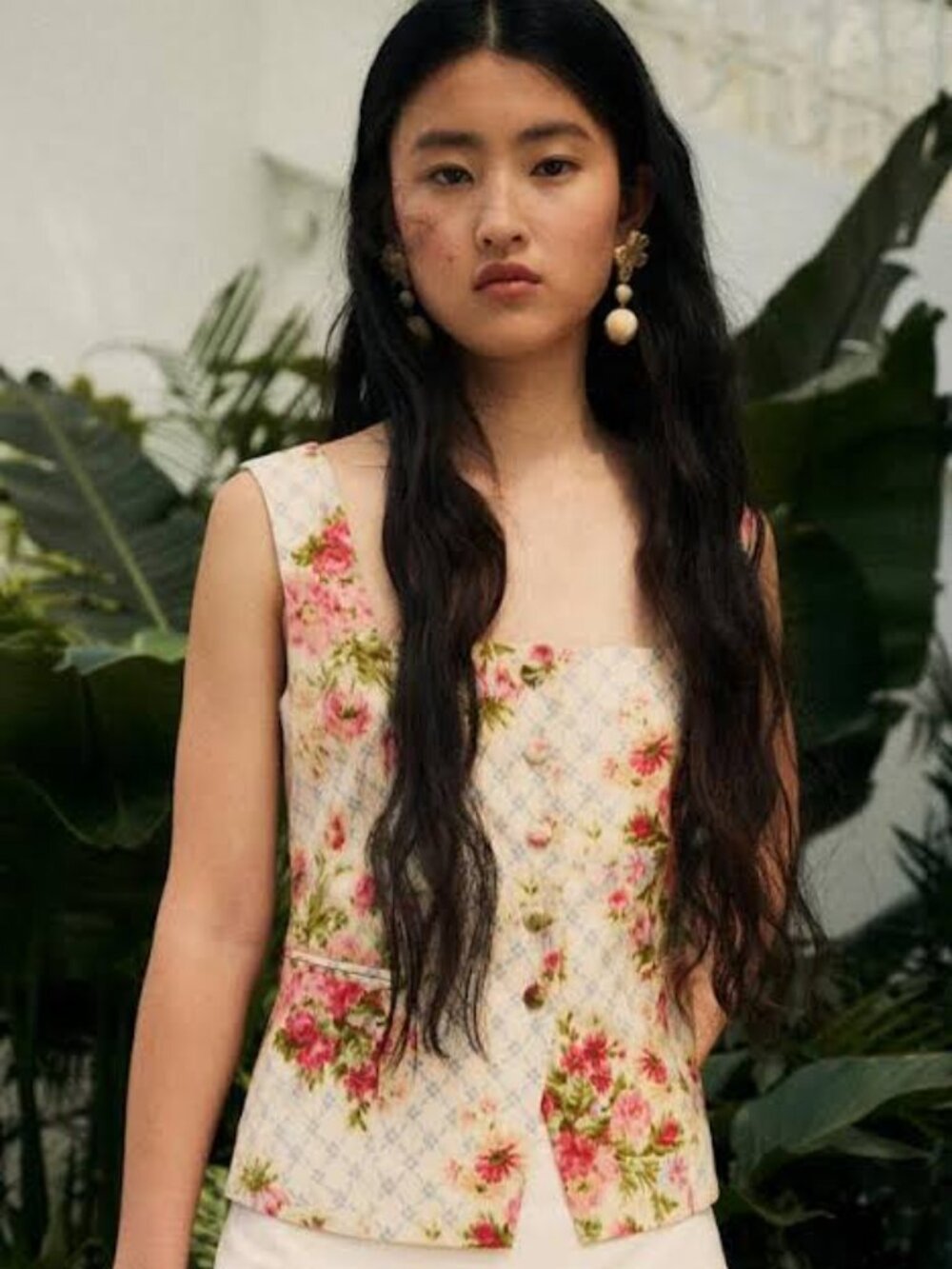 Sézane x Andion Zelinda Floral Linen Top (40/8)